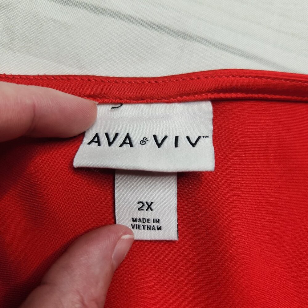 Ava & Viv Red Maxi Dress - Picture 7 of 9